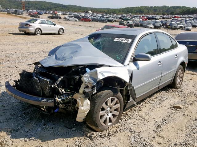 WVWTH63BX4P148272 - 2004 VOLKSWAGEN PASSAT GLX BLUE photo 2