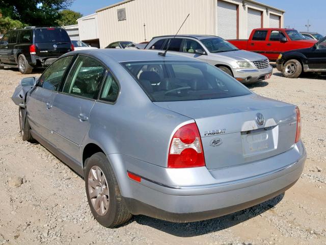 WVWTH63BX4P148272 - 2004 VOLKSWAGEN PASSAT GLX BLUE photo 3