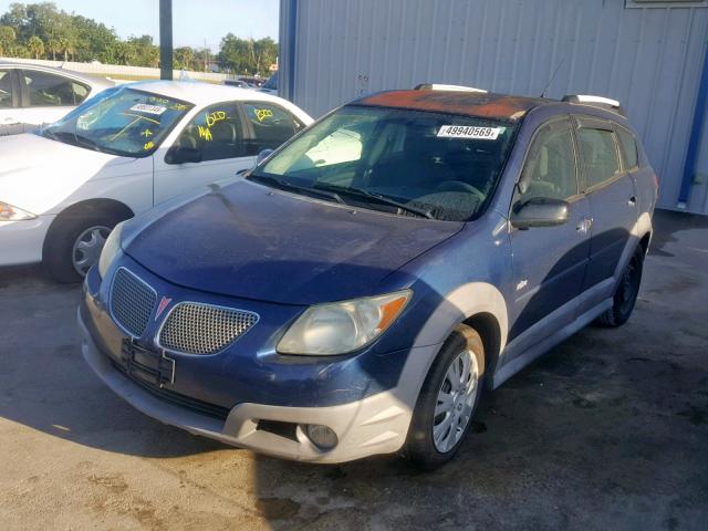 5Y2SL63855Z468734 - 2005 PONTIAC VIBE BLUE photo 2