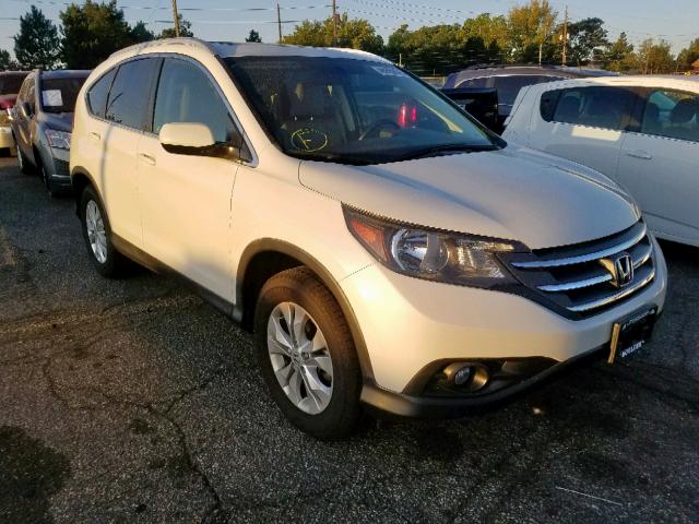 5J6RM4H71CL029203 - 2012 HONDA CR-V EXL WHITE photo 1