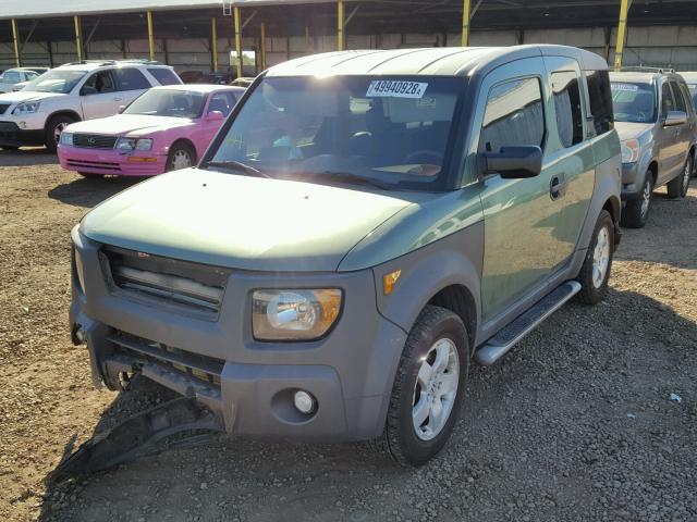 5J6YH28664L035737 - 2004 HONDA ELEMENT EX GREEN photo 2