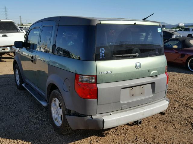 5J6YH28664L035737 - 2004 HONDA ELEMENT EX GREEN photo 3