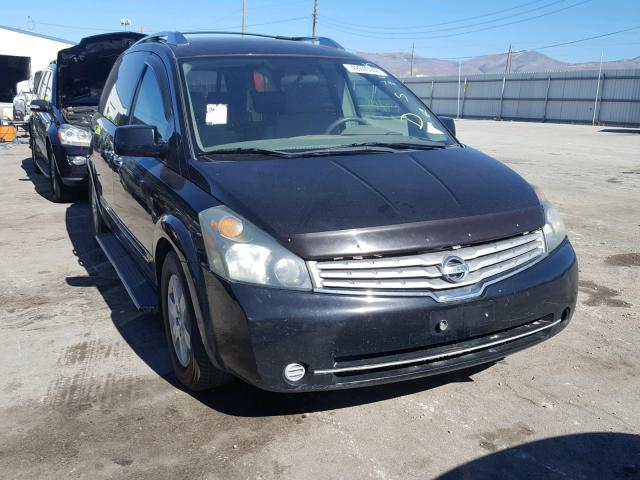 5N1BV28U17N107211 - 2007 NISSAN QUEST S BLACK photo 1