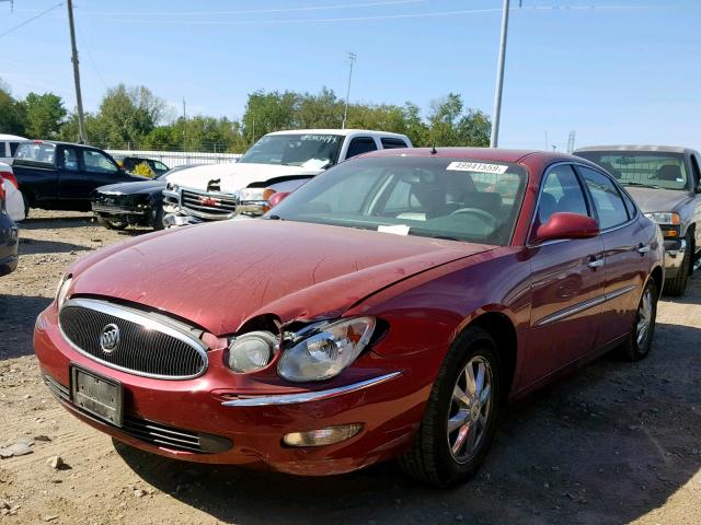 2G4WD562751314742 - 2005 BUICK LACROSSE C RED photo 2