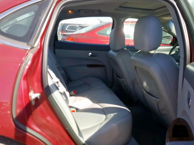 2G4WD562751314742 - 2005 BUICK LACROSSE C RED photo 6