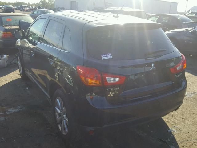 4A4AR4AUXFE049357 - 2015 MITSUBISHI OUTLANDER BLACK photo 3