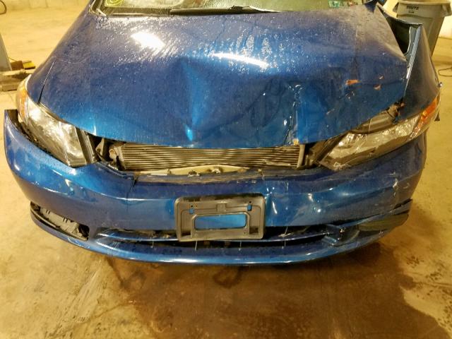 2HGFB2F99CH533097 - 2012 HONDA CIVIC EXL Mavi foto 9