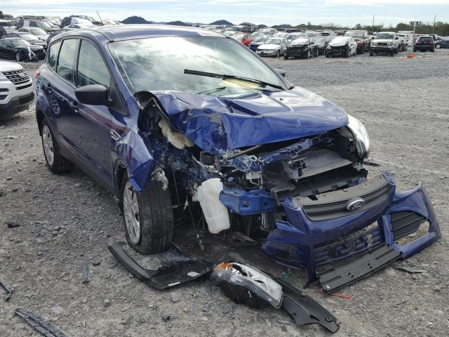 1FMCU0F70FUB27740 - 2015 FORD ESCAPE S BLUE photo 1