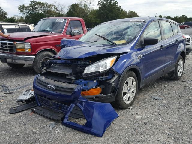 1FMCU0F70FUB27740 - 2015 FORD ESCAPE S BLUE photo 2