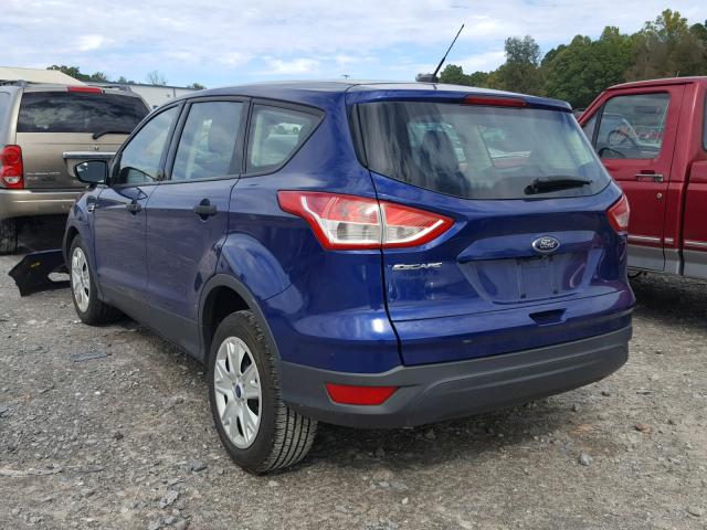 1FMCU0F70FUB27740 - 2015 FORD ESCAPE S BLUE photo 3