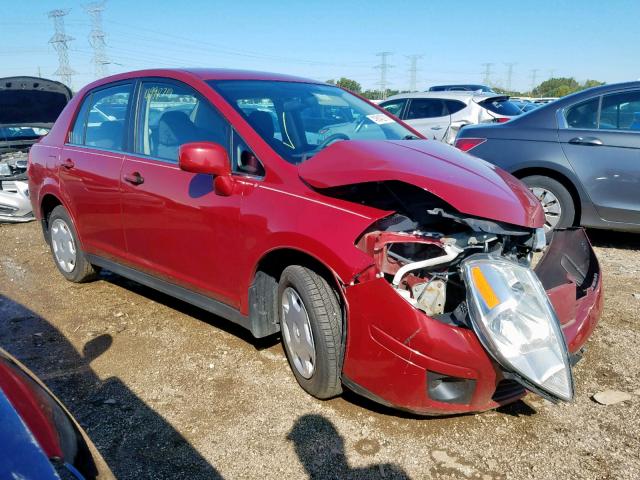 3N1BC11E39L366926 - 2009 NISSAN VERSA S RED photo 1