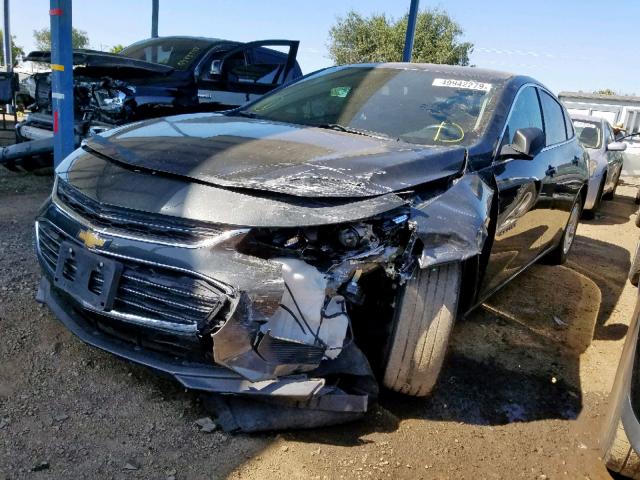 1G1ZB5ST9HF271999 - 2017 CHEVROLET MALIBU LS GRAY photo 2