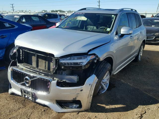 YV4A22PK1G1078130 - 2016 VOLVO XC90 T6 SILVER photo 2