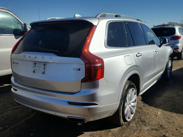 YV4A22PK1G1078130 - 2016 VOLVO XC90 T6 SILVER photo 4