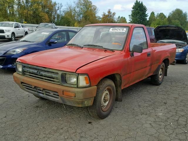 JT4RN81R8L0043915 - 1990 TOYOTA PICKUP 1/2 RED photo 2