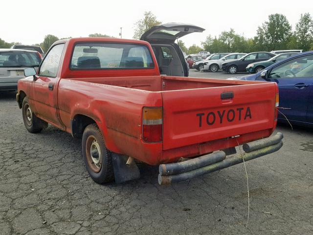 JT4RN81R8L0043915 - 1990 TOYOTA PICKUP 1/2 RED photo 3