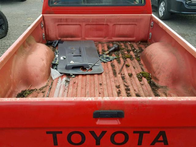 JT4RN81R8L0043915 - 1990 TOYOTA PICKUP 1/2 RED photo 6