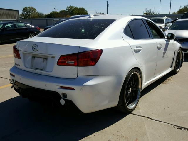 JTHBP5C26A5007536 - 2010 LEXUS IS F WHITE photo 4