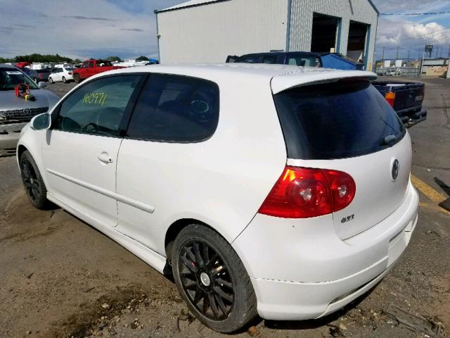 WVWFV71K17W060638 - 2007 VOLKSWAGEN NEW GTI FA WHITE photo 3