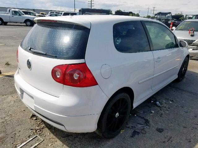 WVWFV71K17W060638 - 2007 VOLKSWAGEN NEW GTI FA WHITE photo 4