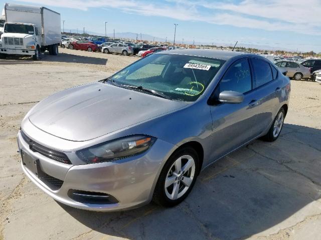 1C3CDFBBXFD330639 - 2015 DODGE DART SXT SILVER photo 2