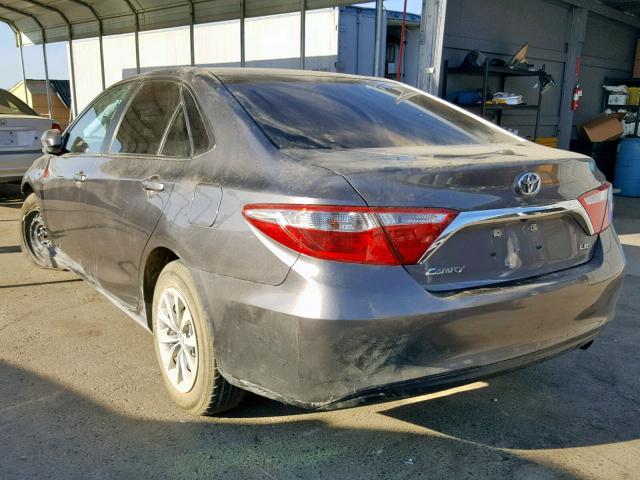 4T1BF1FK9GU239776 - 2016 TOYOTA CAMRY LE CHARCOAL photo 3