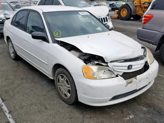 1HGES15582L030991 - 2002 HONDA CIVIC LX WHITE photo 1