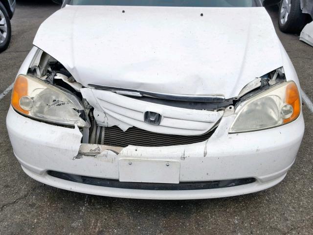 1HGES15582L030991 - 2002 HONDA CIVIC LX WHITE photo 7