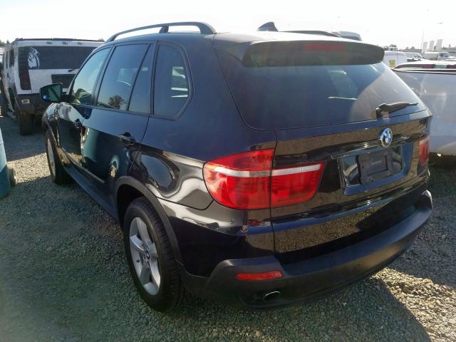 5UXFE43558L020487 - 2008 BMW X5 3.0I BLACK photo 3