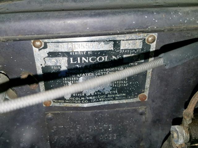 9EH035558 - 1949 LINCOLN COSMO GRAY photo 10