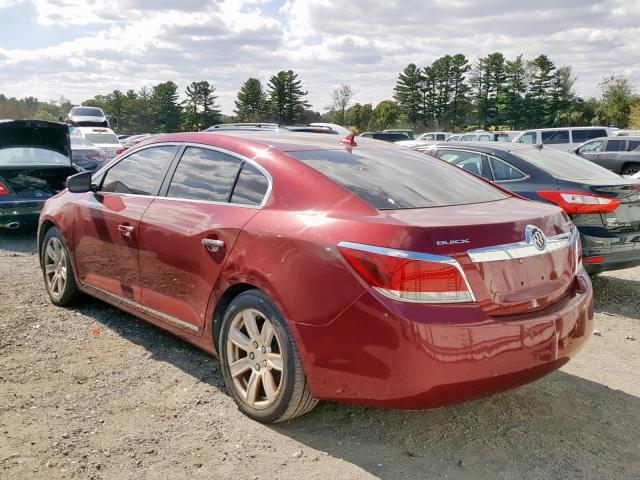 1G4GC5GG5AF166272 - 2010 BUICK LACROSSE C RED photo 3