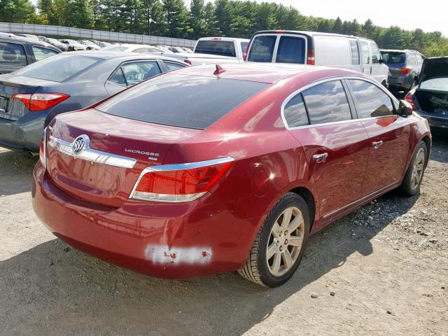 1G4GC5GG5AF166272 - 2010 BUICK LACROSSE C RED photo 4