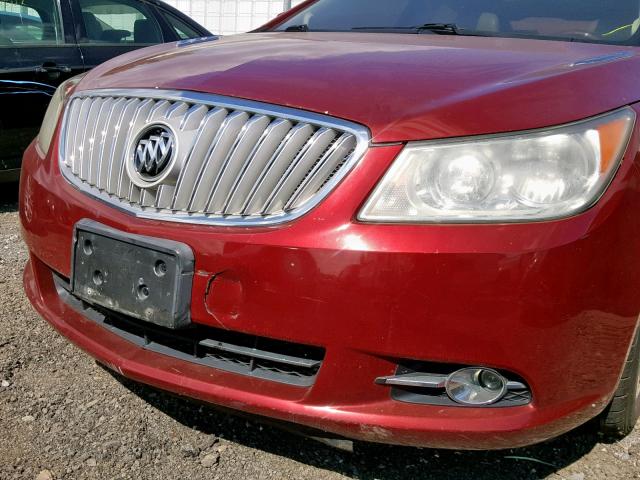 1G4GC5GG5AF166272 - 2010 BUICK LACROSSE C RED photo 9