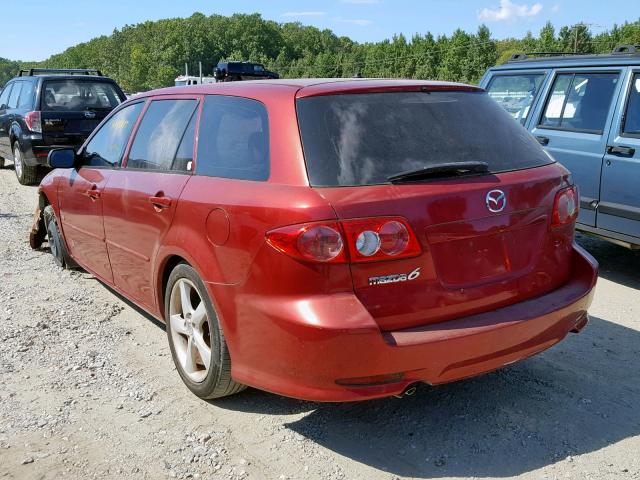 1YVFP82DX45N62625 - 2004 MAZDA 6 S RED photo 3