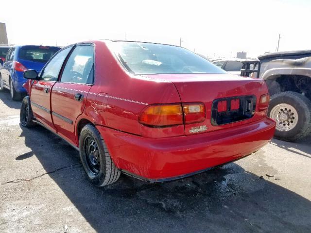 JHMEG8541PS039088 - 1993 HONDA CIVIC DX RED photo 3