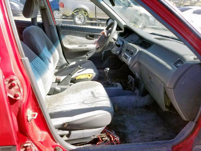 JHMEG8541PS039088 - 1993 HONDA CIVIC DX RED photo 5