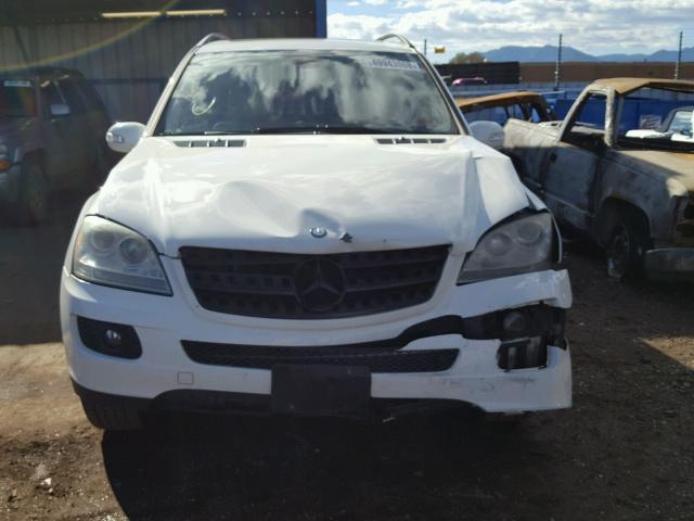 4JGBB86E26A085877 - 2006 MERCEDES-BENZ ML 350 WHITE photo 9