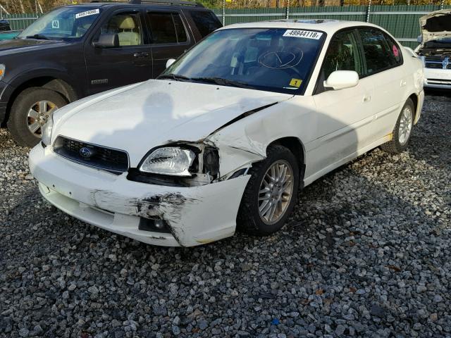 4S3BE635237210163 - 2003 SUBARU LEGACY L WHITE photo 2