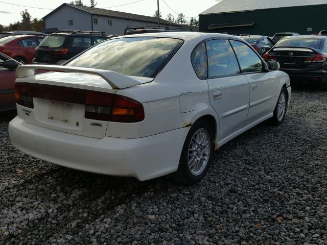 4S3BE635237210163 - 2003 SUBARU LEGACY L WHITE photo 4