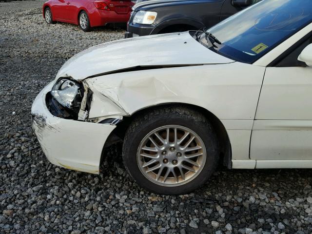 4S3BE635237210163 - 2003 SUBARU LEGACY L WHITE photo 9