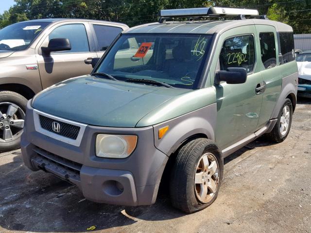 5J6YH28624L025898 - 2004 HONDA ELEMENT EX GREEN photo 2