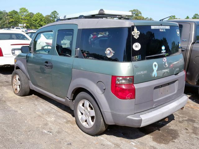 5J6YH28624L025898 - 2004 HONDA ELEMENT EX GREEN photo 3