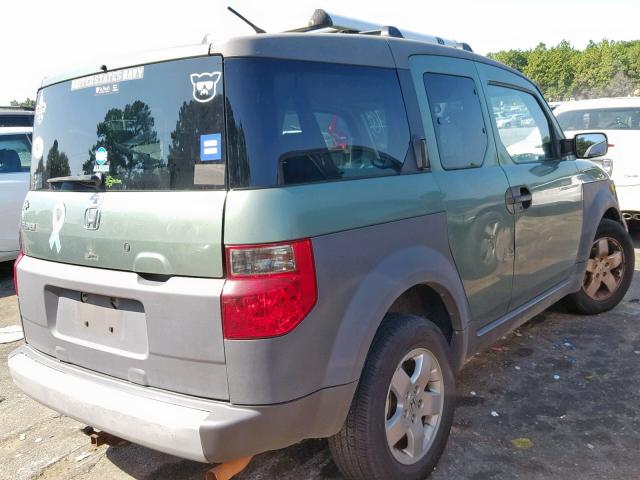 5J6YH28624L025898 - 2004 HONDA ELEMENT EX GREEN photo 4