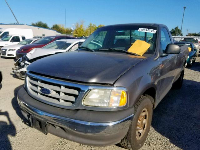 2FDPF17M22CA81327 - 2002 FORD F150 GRAY photo 2