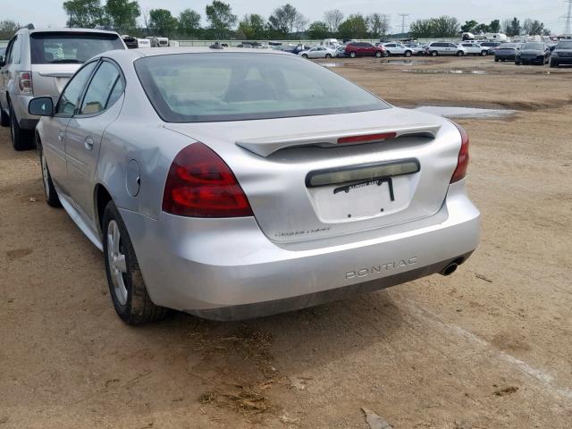 2G2WP522651186922 - 2005 PONTIAC GRAND PRIX SILVER photo 3