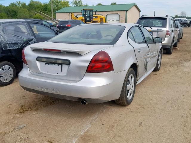 2G2WP522651186922 - 2005 PONTIAC GRAND PRIX SILVER photo 4