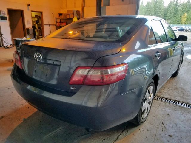 4T4BE46K59R137923 - 2009 TOYOTA CAMRY BASE GRAY photo 4