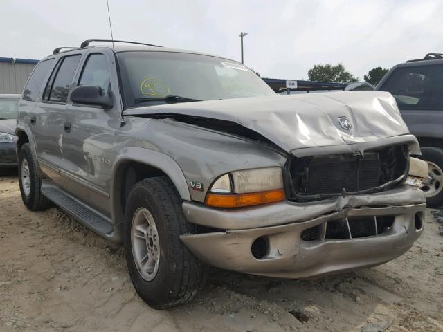 1B4HR28Y8YF180431 - 2000 DODGE DURANGO GRAY photo 1