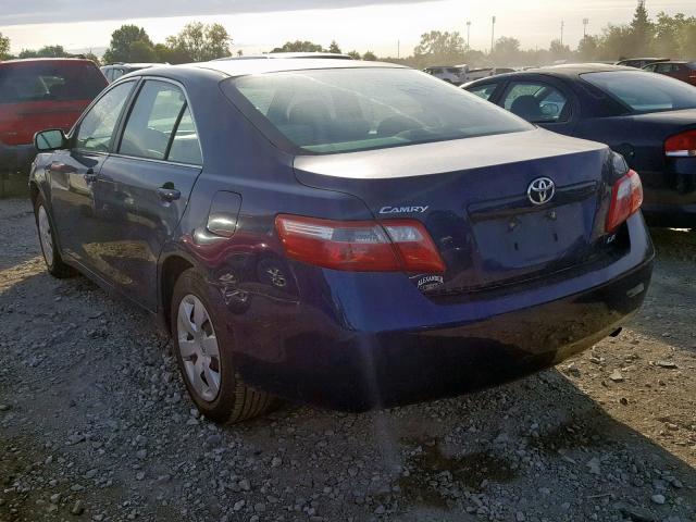 4T1BE46K68U250739 - 2008 TOYOTA CAMRY CE BLUE photo 3