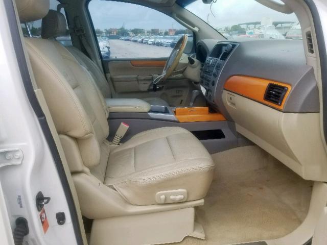 5N3AA08D18N900707 - 2008 INFINITI QX56 WHITE photo 5